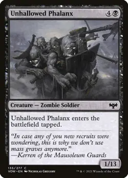 Unhallowed Phalanx Foil (135) Innistrad: Crimson Vow VOW MTG Magic - Image 1