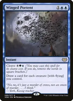 Winged Portent Foil (089) Innistrad: Crimson Vow VOW MTG Magic - Image 1