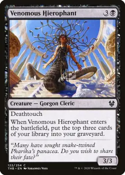 Venomous Hierophant Foil (122) Theros Beyond Death THB MTG Magic - Image 1