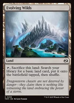 Evolving Wilds Foil (255) Tarkir: Dragonstorm TDM MTG Magic - Image 1