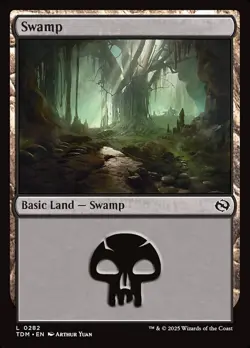 Swamp (282) Tarkir: Dragonstorm TDM MTG Magic - Image 1