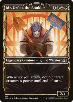 Mr. Orfeo, the Boulder Foil (320) Showcase Streets of New Capenna SNC MTG Magic - Image 1