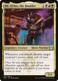 Mr. Orfeo, the Boulder Foil (204) Streets of New Capenna SNC MTG Magic - Image 1