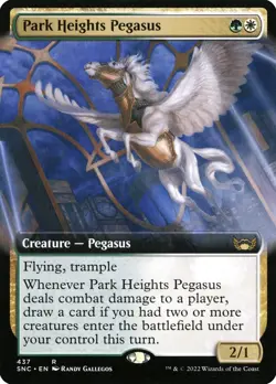 Park Heights Pegasus (437) Extended Art Streets of New Capenna SNC MTG Magic - Image 1