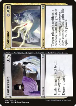 Consecrate // Consume Foil (224) Ravnica Allegiance RNA MTG Magic - Image 1