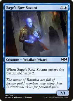 Sage's Row Savant Foil (049) Ravnica Allegiance RNA MTG Magic - Image 1