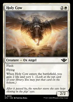 Holy Cow Foil (016) Outlaws of Thunder Junction OTJ MTG Magic - Image 1