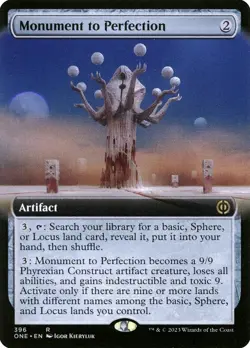 Monument to Perfection (396) Extended Art Phyrexia: All Will Be One ONE MTG - Image 1