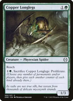 Copper Longlegs Foil (165) Phyrexia: All Will Be One ONE MTG Magic - Image 1
