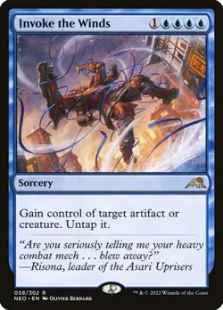 Invoke the Winds Foil (058) Kamigawa: Neon Dynasty NEO MTG Magic - Image 1