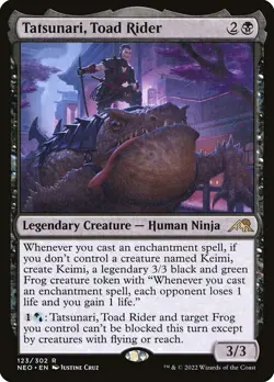 Tatsunari, Toad Rider (123) Kamigawa: Neon Dynasty NEO MTG Magic - Image 1