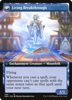 Inventive Iteration // Living Breakthrough Foil Extend Neon Dynasty MTG - Image 2