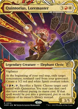 Quintorius, Loremaster (314) Showcase March of the Machine MOM MTG Magic - Image 1