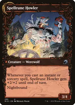 Spellrune Painter // Spellrune Howler Foil Showcase Innistrad: Midnight Hunt MTG - Image 2