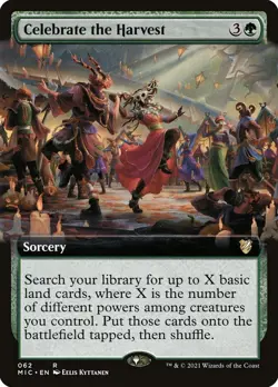 Celebrate the Harvest (062) Extended Art Midnight Hunt Commander MIC MTG Magic - Image 1