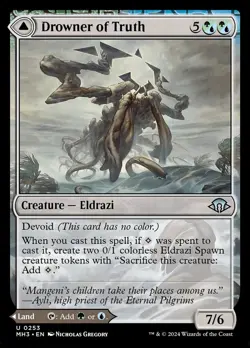 Drowner of Truth // Drowned Jungle Foil (253) Modern Horizons 3 MH3 MTG Magic - Image 1