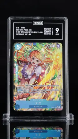 TAG 9 MINT Japanese One Piece 2025 NAMI OP11-054 Alternate Art NR6 - Image 1