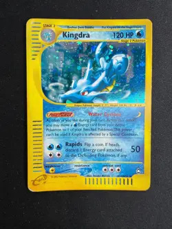 Pokemon Kingdra H14/H32 Aquapolis Rare Holo Unlimited Wizards ENG Vintage Cards - Image 1