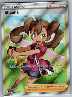 Shauna (Full Art) 263/264 SWSH08: Fusion Strike - Pokemon Card - NM - Image 1