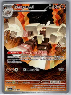 Garganacl 147/132 ME01: Mega Evolution - Pokemon Card - NM - Image 1