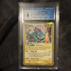 Feraligatr Holo EX Dragon Frontiers 2/101 CGC 9 Pokemon Card 2006 - Image 1