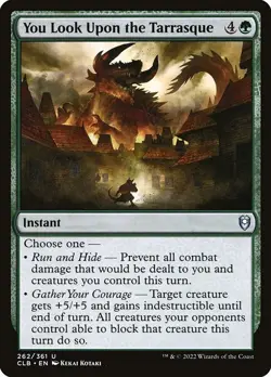 [MTG] You Look Upon the Tarrasque (Foil) (262) (CLB) NM - Image 1