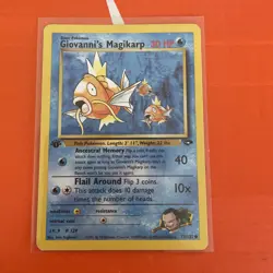 Pokemon TCG Giovanni’s Magikarp 73/132 1st Edition Gym Challenge Common WOTC - Image 1