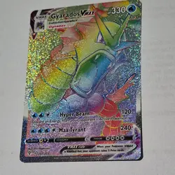 2021 Pokemon Gyarados VMAX Holo 207/203 SWSH07 Evolving Skies Secret NM TCG - Image 1