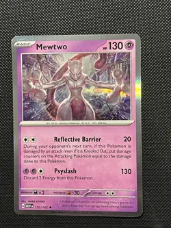 Pokemon ENGLISH - 151 - Mewtwo - 150/165 - Holo Rare - M/NM - Image 2