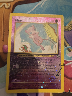 Mew - Southern Islands - 01/18 - Reverse Holo - English - Pokemon TCG **SWIRL** - Image 3