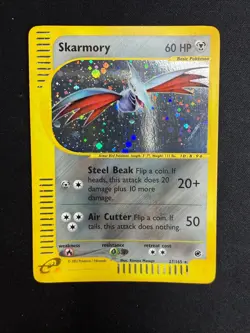 Pokemon Skarmory 27/165 Expedition Rare Holo Unlimited Wizards IT Carte Vinta - Image 1