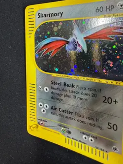 Pokemon Skarmory 27/165 Expedition Rare Holo Unlimited Wizards IT Carte Vinta - Image 4