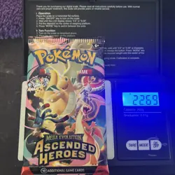 Extremely Heavy 22.69g Pokemon Ascended Heroes Booster Pack Potential God PackU! - Image 1