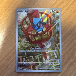Pokemon TCG - Riolu - MEP 010 - Black Star Promo - Pokemon Center Stamp - Image 1