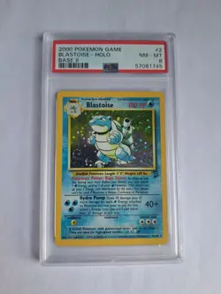 Pokemon - Base 2 - Blastoise Holo 2/130 - NM-MT PSA 8 - Image 1