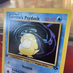 Pokemon TCG Sabrina’s Psyduck 99/132 1st Edition Gym Challenge Common WOTC - Image 4