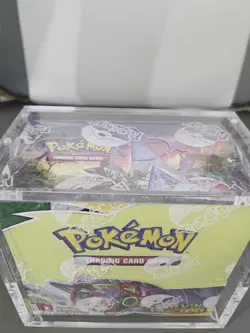 Pokemon TCG Sword & Shield Evolving Skies Booster Box Sealed with acrylic case - Image 2