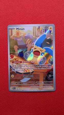 Minun 194/182 SV04: Paradox Rift Holo Pokemon TCG NM - Image 1