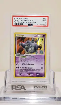 Pokemon Dusclops EX Crystal Guardians Reverse Holo Rare #17 PSA 9 Mint - Image 1