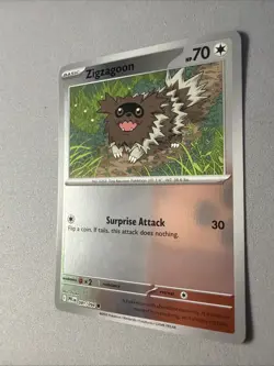 Pokemon TCG * Phantasmal Flames * 81/94 Zigzagoon REVERSE HOLO Common * FRESH PK - Image 2
