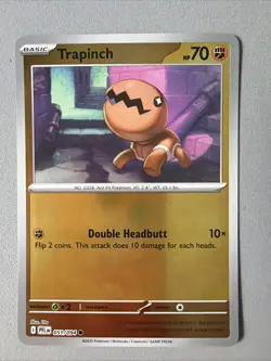 Pokemon TCG * Phantasmal Flames * 51/94 Trapinch REVERSE HOLO Common * FRESH PK - Image 1