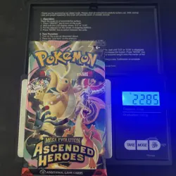 Extremely Heavy 22.85g Pokemon Ascended Heroes Booster Pack Potential God PackU! - Image 1