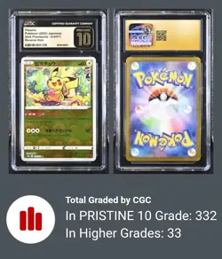 CGC Pristine 10 2022 Pikachu 14/71 Pokeball Dark Phantasma Reverse Holo JPN - Image 4