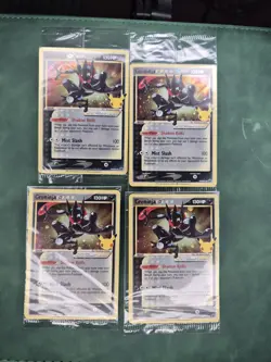 SEALED Greninja Gold Star Celebrations ETB Promos X8 Pokemon TCG - Image 2