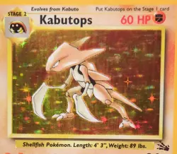 1999 Pokemon TCG Kabutops 9/62 Fossil Holo *INK RUN ERROR* See Pics 😳 - Image 1