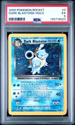 2000 POKEMON ROCKET #3 DARK BLASTOISE-HOLO PSA 5 - Image 1