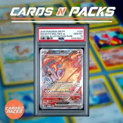 Carte Pokemon Sulfura ex de la Team Rocket SPECIAL ILLUSTRATION RARE 229/182 PSA - Image 1