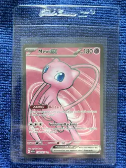 Mew EX 193/165 Ultra Rare Holo Card Scarlet & Violet 151 180 HP Pokemon TCG - Image 1