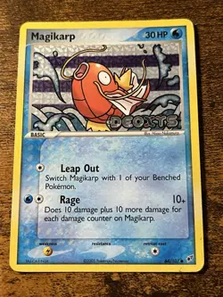 Magikarp 64/107 Deoxys Stamped Reverse Holo Pokemon Card - Image 1