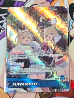 Hololive official card game hOCG Fuwamoco 2026 Lunar New Year Promo OSR English - Image 1